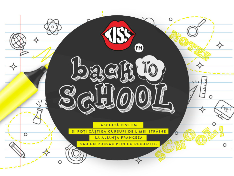 Back to school este mai cool alături de Kiss FM