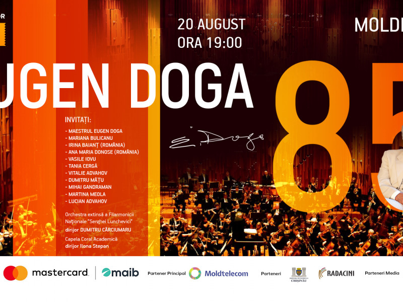 iTicket te invită să celebrezi alături de Geniul Muzical Eugen Doga - Aniversarea oficială a 85 ani!